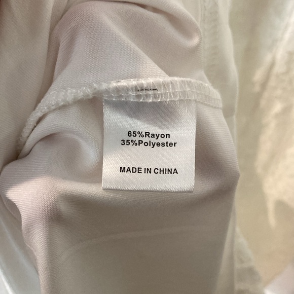 White Sheath Lace Dress with Flutter Cap Sleeves - Picture 9 of 10